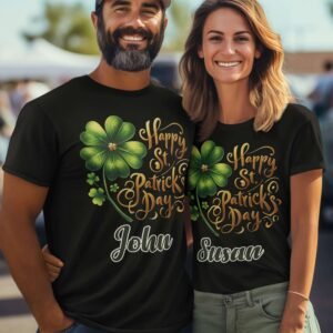 Personalised St. Patrick's Day Unisex T-Shirts - Image 9