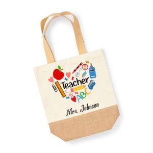 Personalised Teacher Tote Bag - Image 4