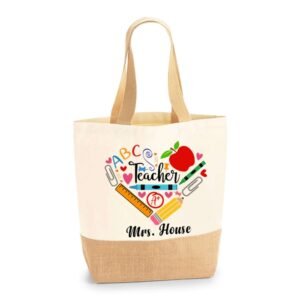 Personalised Teacher Tote Bag - Image 6