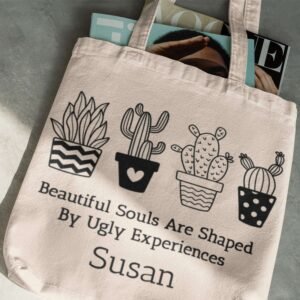 Custom Cactus Tote Bag - Image 3