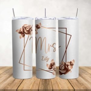 Personalised Mr. & Mrs. Wedding Tumbler - Image 4