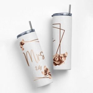 Personalised Mr. & Mrs. Wedding Tumbler - Image 6