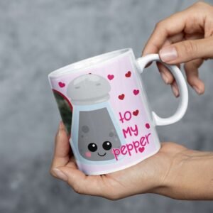 Personalised 'You are the Salt to My Pepper' Ceramic Mug - Image 8