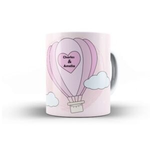 Personalised 'Love is in the Air' Valentine Mug - Image 3