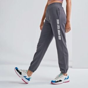 Ladies Personalised Fitted Joggers - Image 3