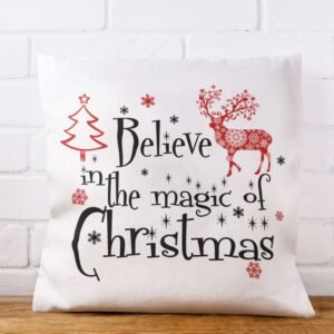 Personalised Christmas Quote Cushion Cover - Image 7