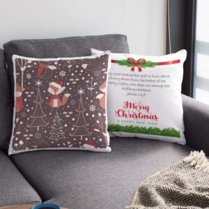 3-Pack Christmas Satin Cushion Covers - Image 10