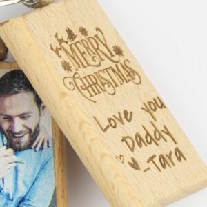 Personalized Wooden Rectangle Keyring – Capture Your Memories - Image 5