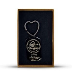 Custom Dad & Daughter Photo Keyring - Image 5