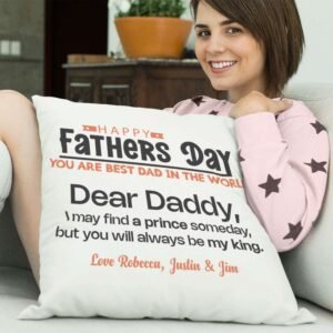 Personalised Photo Cushion Cover For Father's Day Gift - Image 7