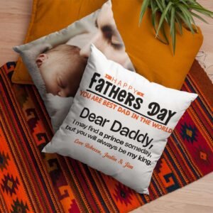 Personalised Photo Cushion Cover For Father's Day Gift - Image 6