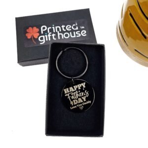 Daddy The Legend Engraved Round Keyring - Image 10