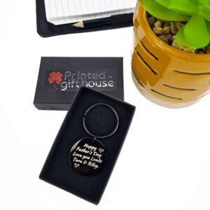 Daddy's Fist Bump: Personalised Stainless Steel Keyring - Image 6