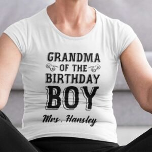 Birthday Boy's Grandma Tee - Image 4