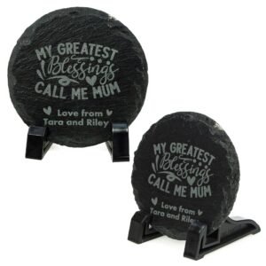 Custom Slate Coaster For Mom - Image 3