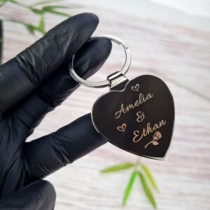 Personalised Heart Keyring - Image 8
