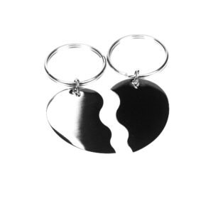Custom Engraved Puzzle Heart Keyring - Image 4
