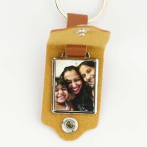 Personalised Leather Keyring for Dad - Image 5