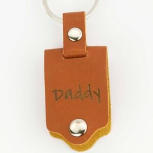 Personalised Leather Keyring for Dad - Image 6