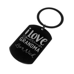 I Love Grandma Photo Keyring - Image 3