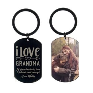 I Love Grandma Photo Keyring - Image 7