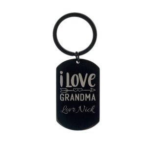 I Love Grandma Photo Keyring - Image 6