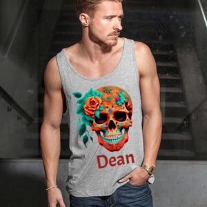 Personalised Skull Art Tank Top - Image 9