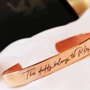 Engraved Copper Bracelet for Men - Image 4