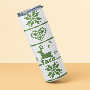 Personalised Christmas Crochet Tumbler - Image 3