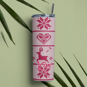 Personalised Christmas Crochet Tumbler - Image 4