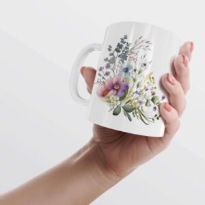 Custom Floral Mug For Mom - Image 4