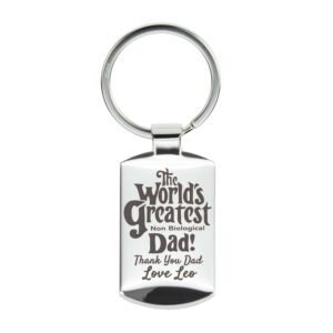 Greatest Non-Biological Dad Keyring - Image 7