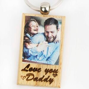Personalized Wooden Rectangle Keyring – Capture Your Memories - Image 6