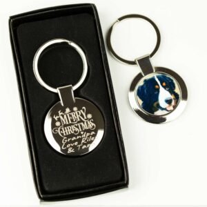 Personalised Round Keyring For Christmas - Image 5