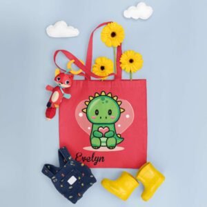 Personalised Cotton Tote Bag for Your Kid, Featuring Adorable Animal Figure - Image 3