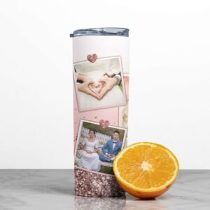 Personalised Rose Gold Skinny Tumbler - Image 4
