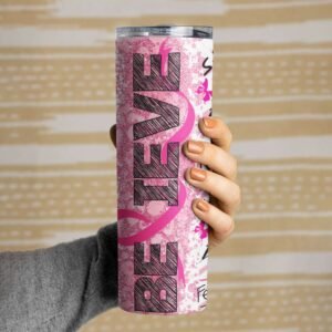 Hope for Cure Breast Cancer Tumbler - Image 6