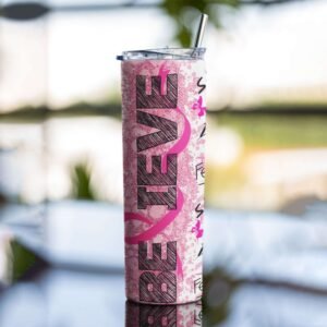 Hope for Cure Breast Cancer Tumbler - Image 3