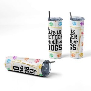 Personalised Dog Lover's Tumbler - Image 19