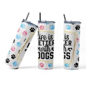 Personalised Dog Lover's Tumbler - Image 7
