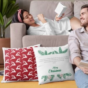 3-Pack Custom Satin Christmas Cushion Cover - Image 4