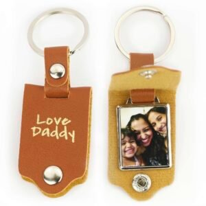 Personalised Leather Keyring for Dad - Image 8