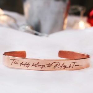 Engraved Copper Bracelet for Men - Image 3